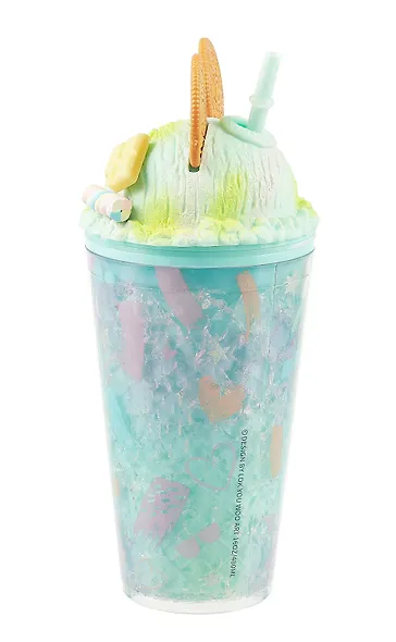 Стакан с эффектом льда Мороженое Ушки круглые (пластик) (480мл) (12-CHOUWU-YW511) - фото 3