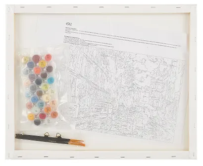 Картина по номерам 40х50 см. 30 цветов. На подрамнике. "Дождливый вечер" - фото 4