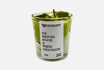 Свеча ароматическая Ice Matcha mochi and white chocolate (250мл) (250-ММБШ) - фото 1