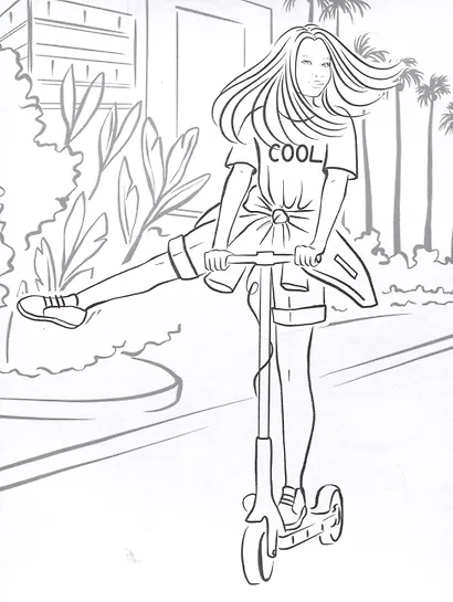 Стильные девчонки. Fashion-раскраска - фото 4