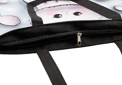 Сумка-шоппер 3D принт Котик Kawaii (41х31х8) (текстиль) (12-21253-SH18) - фото 5