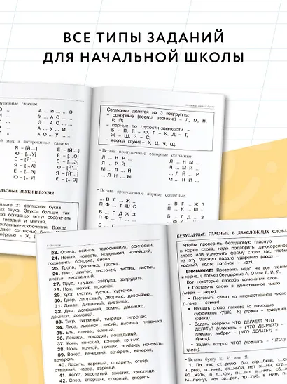 Большая книга примеров и заданий по всем темам курса начальной школы. 1-4 классы. Русский язык. Супертренинг - фото 5