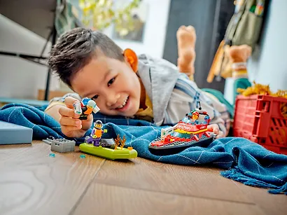 LEGO City: Пожарная спасательная лодка, 144 детали (60373) - фото 8