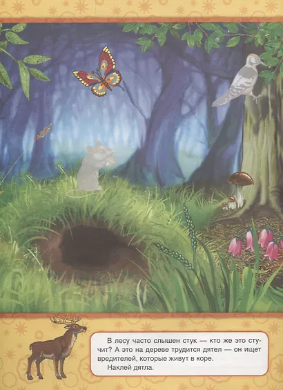 Обучающая Книжка с Наклейками.Лесные Животные. - фото 3