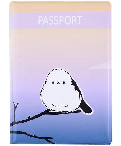 Обложка для паспорта Японская синичка (ОП2024-424) - фото 1