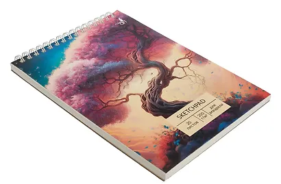 Скетчбук А5 20л "Магия цветения" акварел. бумага, 200г/м2, тв.обложка, евроспираль - фото 3