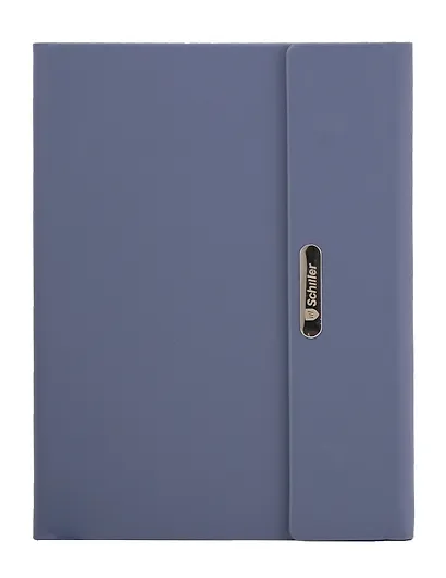 Книга для записей А5, 100 листов в клетку, на магните, синяя, Schiller - фото 4