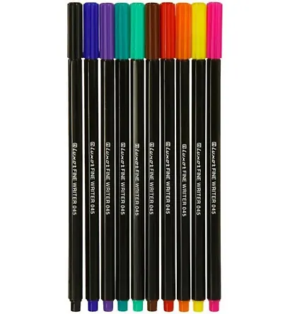 Ручки капиллярные 10 цветов "Fine Writer 045" 0,8 мм, Luxor - фото 2