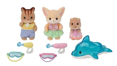 Игровой набор «Малыши и аксессуары для бассейна», Sylvanian Families - фото 3