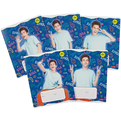 Тетрадь в линейку "Влад А4", 18 листов, в ассортименте - фото 7