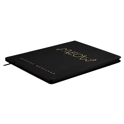 Дневник шк. "Надпись кот" кожзам, тв.переплёт, тиснение фольгой, пантон, одно ляссе, закругл.углы - фото 2