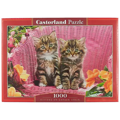 Пазл Castorland Котята на стуле 1000 эл., 68*47см. C-103775 - фото 1