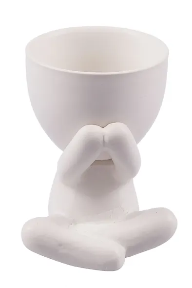 Подставка Мистер Грин: любитель тишины (керамика) (10×7×8) (10534391) - фото 1