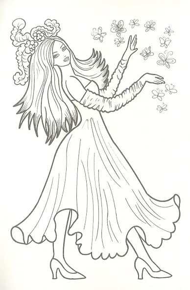 Феи из сказок. Раскраска - фото 3