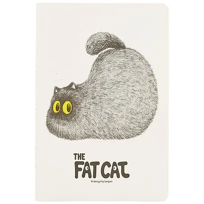 Тетрадь в линейку Languo, Fat cat, 44 листа, в ассортименте - фото 1