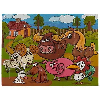 Пазлы магнитные, 22*29,5см, На ферме - фото 2