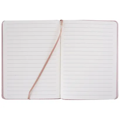 Записная книжка А6 64л лин. "PEARL. Сахарная вата" иск.кожа, эфф.перламутра, тиснен.фольгой, тонир.торцы, ляссе - фото 3