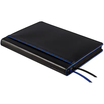 Ежедневник недат. А5 160л "Сариф" черный, кожзам, тв.переплет, карман для моб.тлф, тонир.блок, ляссе - фото 2