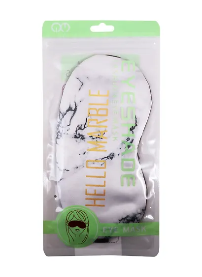 Маска для сна Мрамор серый Hello marble (золото) (пакет) - фото 2