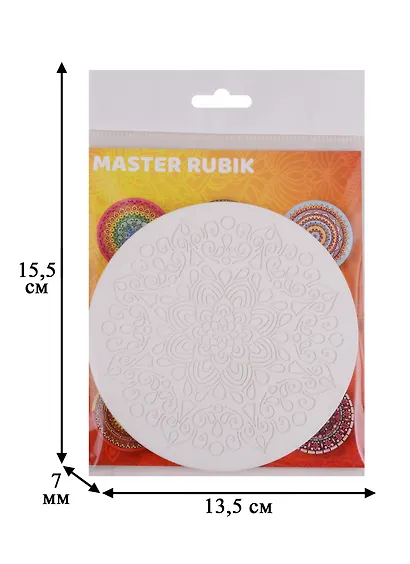 Барельеф гипсовый для творчества МАСТЕР РУБИК, MASTER RUBIK Мандала-Счастье - фото 2