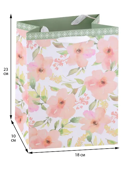 Пакет А5 23*18*10 "Нежный букет" жен., бум.мат.ламинат - фото 2