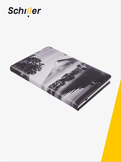 Книга для записей «ART. Digital art. Гора Фудзияма» А5, 100 листов, нелинованная/в точку, Schiller - фото 2