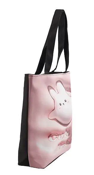 Сумка-шоппер 3D принт Кролик Kawaii (41х31х8) (текстиль) (12-11525-SH17) - фото 4
