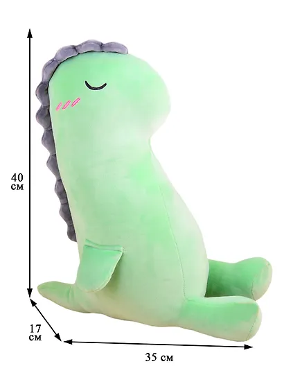 Мягкая игрушка Динозаврик, мятный 35 см (текстиль) - фото 2