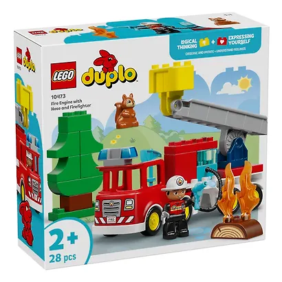 10473 Конструктор LEGO Duplo Пожарная машина со шлангом и пожарным, 28 деталей, возраст 2+ - фото 2