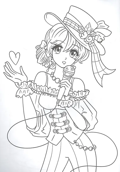 РАСКРАСКА А4 эконом. В СТИЛЕ АНИМЕ - фото 2