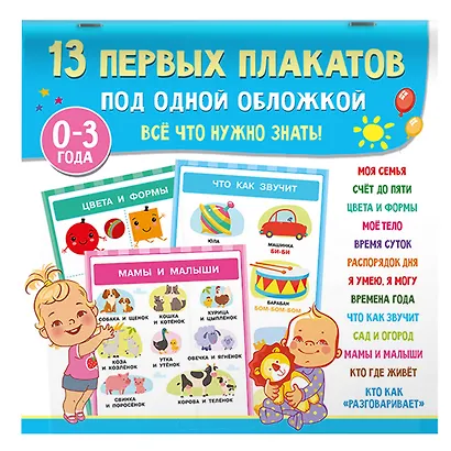 13 первых плакатов под одной обложкой. Всё что нужно знать. 0—3 года - фото 3
