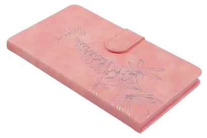 Ежедневник недат. А6+ 120л 110x190 "Тиволи" розовый, кожзам, тв.переплет, тисн.фольгой, магнит.клапан, офсет, загругл.углы, справ.мат-лшы, ляссе, инд.уп - фото 2