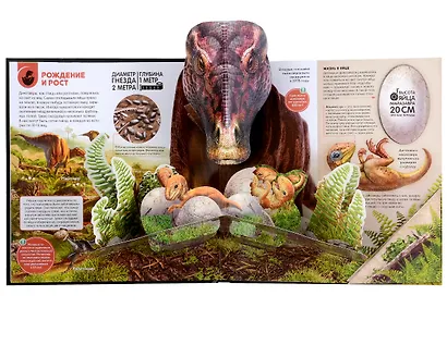 Динозавры и другие доисторические животные: книжка-панорамка. Интерактивная энциклопедия - фото 6