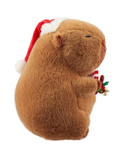 Мягкая игрушка Капибара в новогоднем колпачке (23см) (12-Shendang-CR04) - фото 3