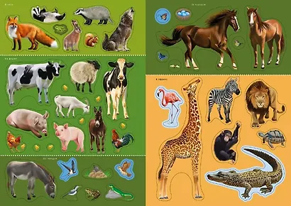 Книга с наклейками и заданиями "Мои первые животные" - фото 7