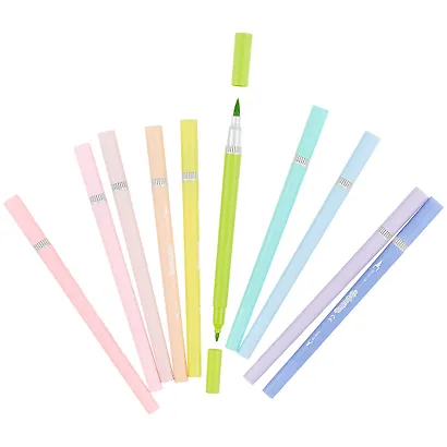 Фломастеры «Pastel» Colorino, 10 цветов, двусторонние - фото 2