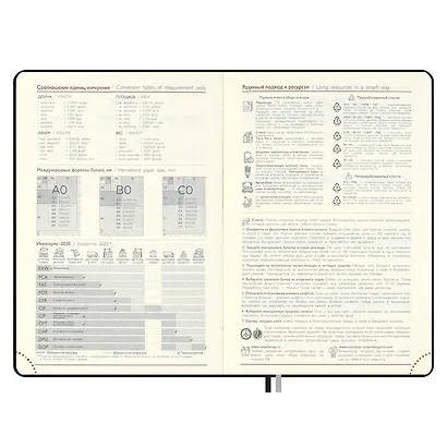 Ежедневник дат. 2026г. А5 176л "Тиволи глосс" черный, кожзам, тв.переплет, блинт.тиснение, офсет, справ.мат-лы, вырубка, закругл.углы, 2 ляссе, инд.уп - фото 9