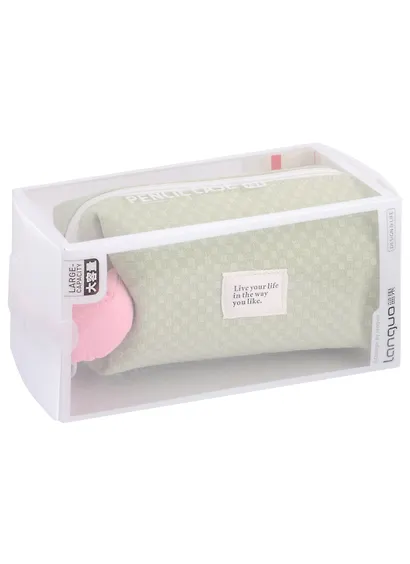 Косметичка с ручкой Live Your Life (нефрит) (ПВХ) (21х9х7) - фото 2