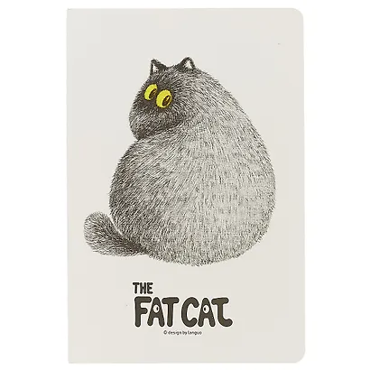 Тетрадь в клетку Languo, Fat cat, 44 листа, в ассортименте - фото 1