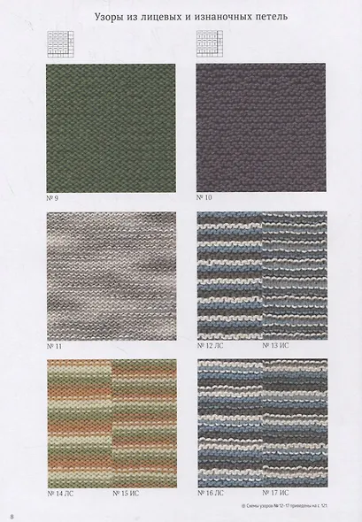 Коллекция японских узоров Йоко Хатты. 200 стильных дизайнов для вязания спицами - фото 6