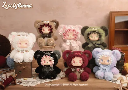 Коллекционные игрушки-сюрприз Пушистик (Lovely Emma) "Медвежий союз", 15см, 12-Luckyemma-05, Blind Box, Lucky Emma 15+ - фото 1