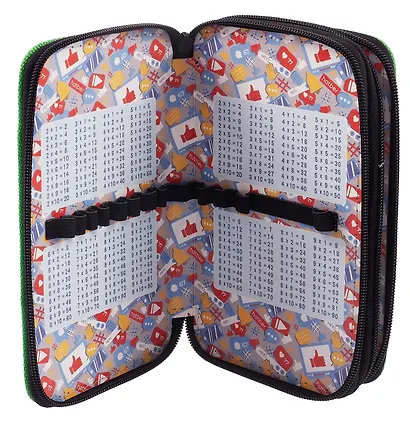 Пенал 2 отделения "Let's go play" 19*11 см - фото 4