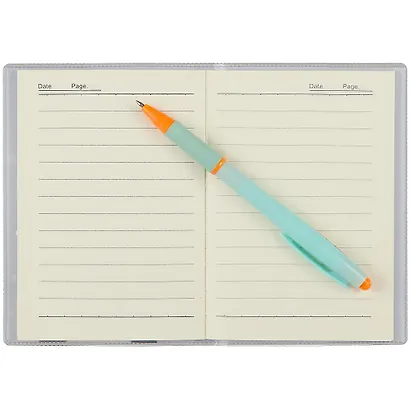 Записная книжка А6- 70л лин. "Happy words" ПВХ-обл., ассорти - фото 2