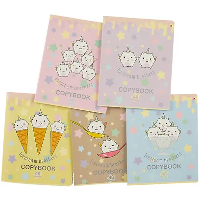 Тетрадь в клетку Альт, "Мороженки", 48 листов, в ассортименте - фото 7