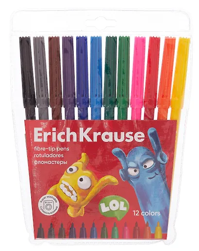 Фломастеры «Jolly Friends Pastel» Erich Krause, 8 цветов, смываемые - фото 3
