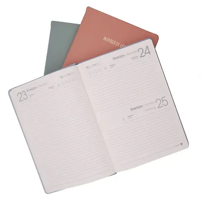 Ежедневник дат. 2026г. А5 176л "FLOREALE. Eucalyptus" 7Б, иск.кожа, интегр.переплет, тонир.блок, тисн.фольгой, запечат.торец, ляссе, инд.уп - фото 11