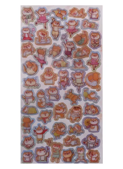 Наклейки бумажные Funny cats 17041 - фото 1