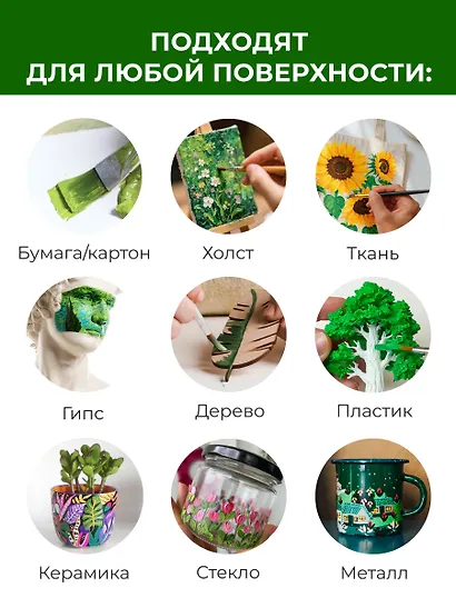 Краски акриловые 36 цветов 12 мл, Малевичъ - фото 9