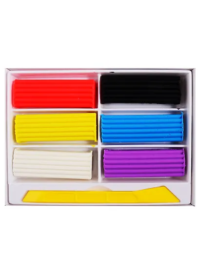 Пластилин 06цв 90гр с Алоэ Вера, стек, к/к, Глобус - фото 3