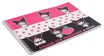 Альбом для рисования Centrum, Kuromi, А4, 40 листов, на спирали - фото 2